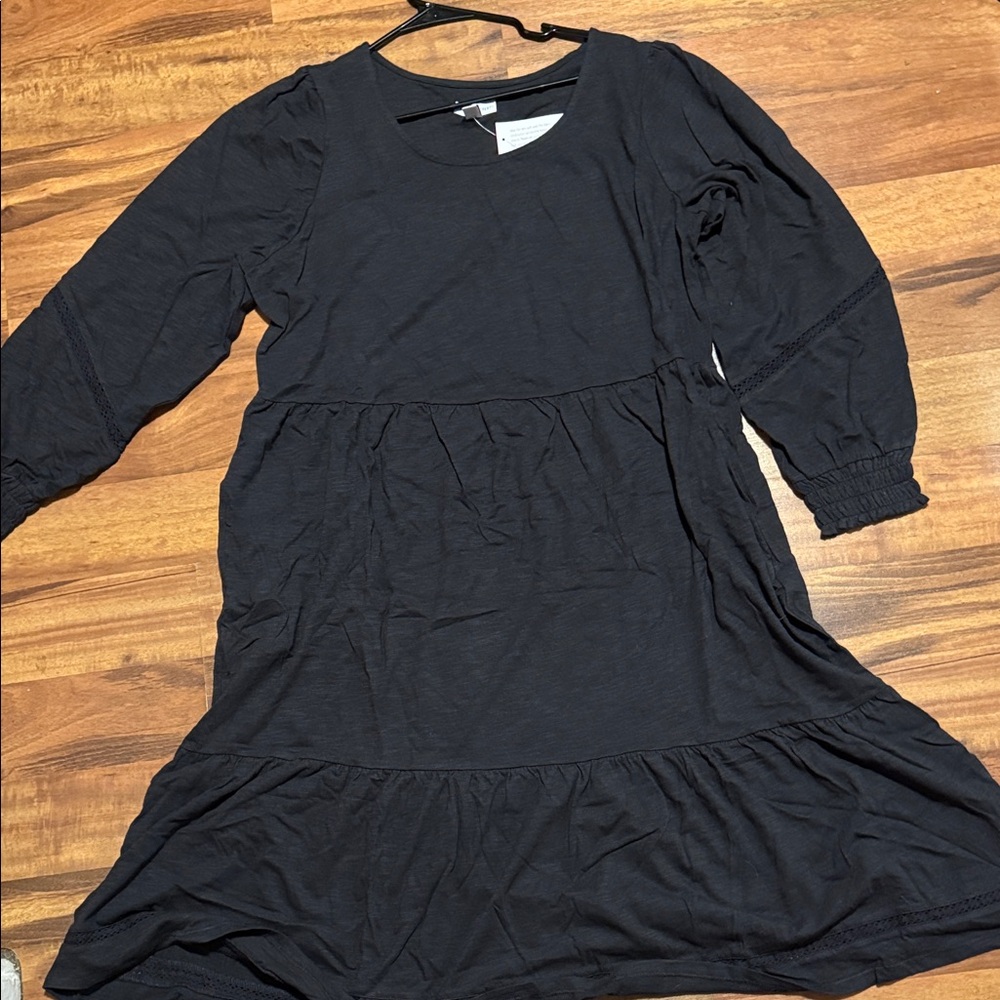 midi dress black lightweight NWT plus size 1x Canyon Retreat